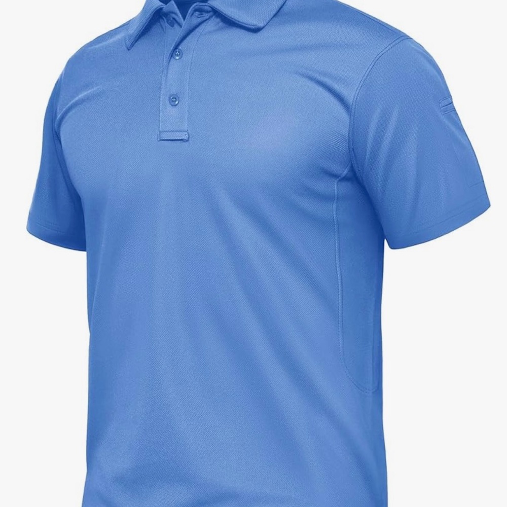Mens Blue Polo Shirt size large